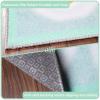 SUPERIOR Kids Indoor Area Rug, Elephant Design, Cute Rugs for Bedroom, Nursery, Playroom, Living Room, Entryway, Unique Accent, Soft Cotton Backed Rugs, Nursery Collection, 4′ x 6′, Baby Blue(Playtime – Aquamarine)
