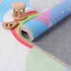 SUPERIOR Kids Indoor Area Rug, Elephant Design, Cute Rugs for Bedroom, Nursery, Playroom, Living Room, Entryway, Unique Accent, Soft Cotton Backed Rugs, Nursery Collection, 4′ x 6′, Baby Blue(Unicorn – Turquoise)