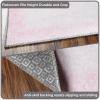 SUPERIOR Kids Indoor Area Rug, Elephant Design, Cute Rugs for Bedroom, Nursery, Playroom, Living Room, Entryway, Unique Accent, Soft Cotton Backed Rugs, Nursery Collection, 4′ x 6′, Baby Blue(Nursery – Soft Pink)