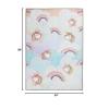 SUPERIOR Kids Indoor Area Rug, Elephant Design, Cute Rugs for Bedroom, Nursery, Playroom, Living Room, Entryway, Unique Accent, Soft Cotton Backed Rugs, Nursery Collection, 4′ x 6′, Baby Blue(Unicorn – Turquoise)