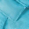 SUPERIOR Polka Dot Duvet Cover Set, Cotton Blend Bedding Sets, Soft and Wrinkle Resistant Duvet Cover with Matching Pillow Sham – Twin, Grey(Aqua)