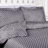 SUPERIOR Polka Dot Duvet Cover Set, Cotton Blend Bedding Sets, Soft and Wrinkle Resistant Duvet Cover with Matching Pillow Sham – Twin, Grey(Grey)