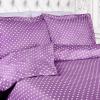 SUPERIOR Polka Dot Duvet Cover Set, Cotton Blend Bedding Sets, Soft and Wrinkle Resistant Duvet Cover with Matching Pillow Sham – Twin, Grey(Lilac)