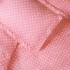 SUPERIOR Polka Dot Duvet Cover Set, Cotton Blend Bedding Sets, Soft and Wrinkle Resistant Duvet Cover with Matching Pillow Sham – Twin, Grey(Pink)