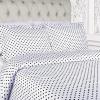 SUPERIOR Polka Dot Duvet Cover Set, Cotton Blend Bedding Sets, Soft and Wrinkle Resistant Duvet Cover with Matching Pillow Sham – Twin, Grey(White)