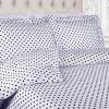 SUPERIOR Polka Dot Duvet Cover Set, Cotton Blend Bedding Sets, Soft and Wrinkle Resistant Duvet Cover with Matching Pillow Sham – Twin, Grey(White)