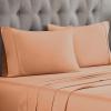 Standard Pillowcases 300-Thread Long-Staple Combed Cotton Sateen, 2-Piece Set, White(Beige)