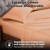 Standard Pillowcases 300-Thread Long-Staple Combed Cotton Sateen, 2-Piece Set, White(Beige)