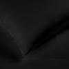 Standard Pillowcases 300-Thread Long-Staple Combed Cotton Sateen, 2-Piece Set, White(Black)