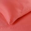 Standard Pillowcases 300-Thread Long-Staple Combed Cotton Sateen, 2-Piece Set, White(Coral)