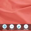Standard Pillowcases 300-Thread Long-Staple Combed Cotton Sateen, 2-Piece Set, White(Coral)
