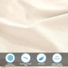 Standard Pillowcases 300-Thread Long-Staple Combed Cotton Sateen, 2-Piece Set, White(Ivory)