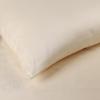 Standard Pillowcases 300-Thread Long-Staple Combed Cotton Sateen, 2-Piece Set, White(Ivory)