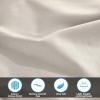 Standard Pillowcases 300-Thread Long-Staple Combed Cotton Sateen, 2-Piece Set, White(Light Grey)