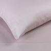 Standard Pillowcases 300-Thread Long-Staple Combed Cotton Sateen, 2-Piece Set, White(Lilac)