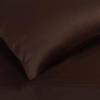 Standard Pillowcases 300-Thread Long-Staple Combed Cotton Sateen, 2-Piece Set, White(Mocha)