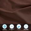 Standard Pillowcases 300-Thread Long-Staple Combed Cotton Sateen, 2-Piece Set, White(Mocha)