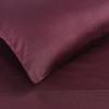 Standard Pillowcases 300-Thread Long-Staple Combed Cotton Sateen, 2-Piece Set, White(Plum)