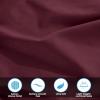 Standard Pillowcases 300-Thread Long-Staple Combed Cotton Sateen, 2-Piece Set, White(Plum)