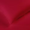 Standard Pillowcases 300-Thread Long-Staple Combed Cotton Sateen, 2-Piece Set, White(Red)