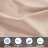Standard Pillowcases 300-Thread Long-Staple Combed Cotton Sateen, 2-Piece Set, White(Tan)