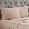 Standard Pillowcases 300-Thread Long-Staple Combed Cotton Sateen, 2-Piece Set, White(Tan)