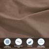 Standard Pillowcases 300-Thread Long-Staple Combed Cotton Sateen, 2-Piece Set, White(Taupe)