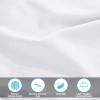 Standard Pillowcases 300-Thread Long-Staple Combed Cotton Sateen, 2-Piece Set, White(White)