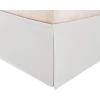 Superior 100% Brushed Microfiber Pleated Bed Skirt, Queen, Chrome(Chrome)