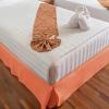 Superior 100% Brushed Microfiber Pleated Bed Skirt, Queen, Chrome(Coral)