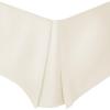 Superior 100% Brushed Microfiber Pleated Bed Skirt, Queen, Chrome(Ivory)