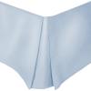Superior 100% Brushed Microfiber Pleated Bed Skirt, Queen, Chrome(Light Blue)