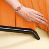 Superior 100% Brushed Microfiber Pleated Bed Skirt, Queen, Chrome(Orange)