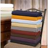 Superior 100% Brushed Microfiber Pleated Bed Skirt, Queen, Chrome(Orange)