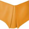 Superior 100% Brushed Microfiber Pleated Bed Skirt, Queen, Chrome(Orange)