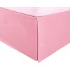 Superior 100% Brushed Microfiber Pleated Bed Skirt, Queen, Chrome(Pink)