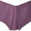 Superior 100% Brushed Microfiber Pleated Bed Skirt, Queen, Chrome(Plum)