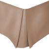 Superior 100% Brushed Microfiber Pleated Bed Skirt, Queen, Chrome(Taupe)