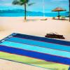 Superior 100% Cotton Luxury Beach Towels – Oversized Beach Towel, Swim Towel, Seashell Stripe (34″ x 64″)