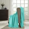 Superior 100% Cotton Toros Textured Blanket All Season Premium Thermal Blanket Woven Reversible Ultra-Soft and Warm Cotton Blankt for Bed/Couch, Waffle Stitch Collection, Full/Queen, Turquoise(Turquoise)