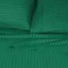 Superior 100% Egyptian Cotton 300 Thread Count Striped Bed Sheet Set, 1 Elastic Deep Pocket Fitted Sheet, 1 Flat Sheet, 2 Pillowcases, Soft Bedding, Sateen Weave, Hunter Green, Queen(Hunter Green)