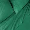 Superior 100% Egyptian Cotton 300 Thread Count Striped Bed Sheet Set, 1 Elastic Deep Pocket Fitted Sheet, 1 Flat Sheet, 2 Pillowcases, Soft Bedding, Sateen Weave, Hunter Green, Queen(Hunter Green)