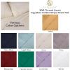 Superior 100% Egyptian Cotton 300 Thread Count Striped Bed Sheet Set, 1 Elastic Deep Pocket Fitted Sheet, 1 Flat Sheet, 2 Pillowcases, Soft Bedding, Sateen Weave, Hunter Green, Queen(Taupe)