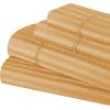 Superior 100% Egyptian Cotton 300 Thread Count Striped Bed Sheet Set, 1 Elastic Deep Pocket Fitted Sheet, 1 Flat Sheet, 2 Pillowcases, Soft Bedding, Sateen Weave, Hunter Green, Queen(Gold)