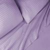 Superior 100% Egyptian Cotton 300 Thread Count Striped Bed Sheet Set, 1 Elastic Deep Pocket Fitted Sheet, 1 Flat Sheet, 2 Pillowcases, Soft Bedding, Sateen Weave, Hunter Green, Queen(Lavender)