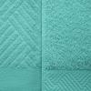 Superior 100% Egyptian Cotton 500 GSM 6 Piece Towel Set, 2 Face, 2 Hand, 2 Towels, Ideal For Bathroom, Kitchen or Beach, Quick Dry, Jacquard and Solid, Mid-Weight, Coral(Turquoise)