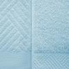 Superior 100% Egyptian Cotton 500 GSM 6 Piece Towel Set, 2 Face, 2 Hand, 2 Towels, Ideal For Bathroom, Kitchen or Beach, Quick Dry, Jacquard and Solid, Mid-Weight, Coral(Sky Blue)