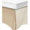 Superior 100% Premium Combed Cotton, Bed Skirt with 15″ Drop, Classic Pleated Sides and Split Corners to Accommodate Bed Posts, Red – King(Ivory)