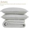 Superior 100% Silk Pick Stitch 3-Piece Quilt Set, 1 Medium Weight All-Season Coverlet, 2 Pillow Shams, Luxury Sets, Handmade Comfy Home Bedding, Cotton Fill, Bella Collection, Queen Size, Light Brown(Silver)
