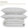 Superior 100% Silk Pick Stitch 3-Piece Quilt Set, 1 Medium Weight All-Season Coverlet, 2 Pillow Shams, Luxury Sets, Handmade Comfy Home Bedding, Cotton Fill, Bella Collection, Queen Size, Light Brown(Off White)